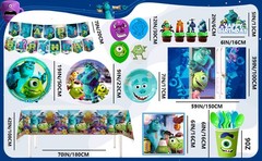 114 Pcs Monsters Inc Party Decorations Set Plates Tableware Balloons Cake Topper