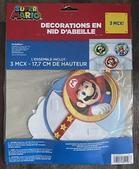 Super Mario Swirl & Honeycomb Decorations Birthday Party *NEW* Mario / Luigi