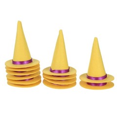 12 Pcs Mini Felt Hats Halloween Decorations Bottle Cupcake Toppers