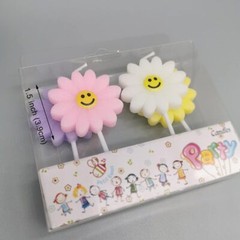 4Pcs/Set Daisy Birthday Candles, Cute Sunflowers Purple,White,Yellow