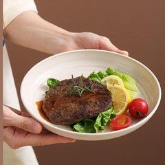 MaoMaoCha Wheat Straw Plates, Unbreakable Dinner 8x8x1.1 inches, 4 Beige