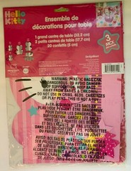 Hello Kitty Table Decorating Kit 3 Centerpieces 1 Large 2 Small and Confetti
