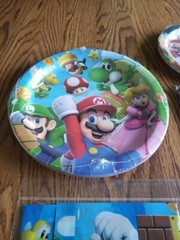 Super Mario Bros Party Supplies for Kids Birthday Party 42 PC Set Plates Napkins
