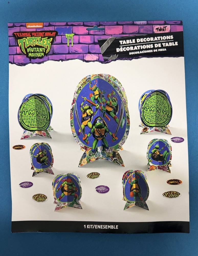 Teenage Mutant Ninja Turtles Mutant Mayhem Table Decorations Centerpieces Kit
