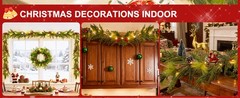 Prelit & Timer – 6FT Christmas Garland with Lights, Real Touch Norfolk Pine