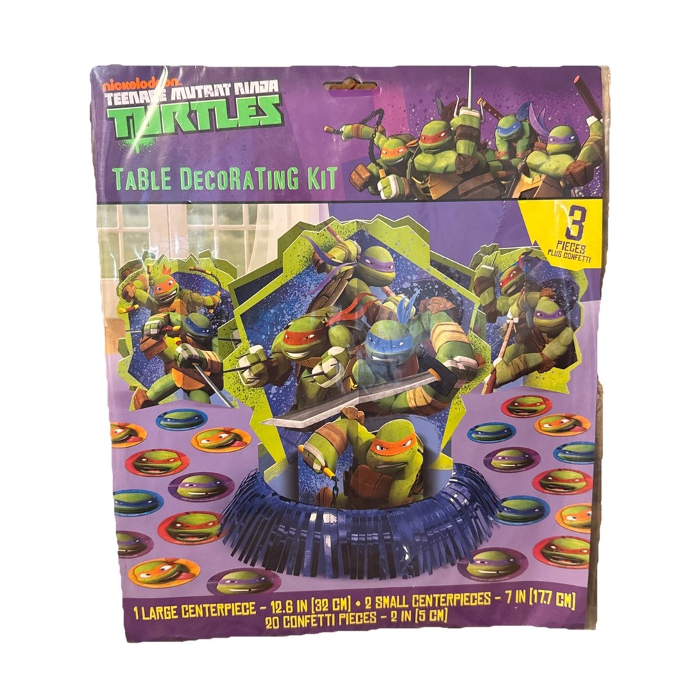 Teenage Mutant Ninja Turtles Table Decorating Kit NEW