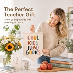 Reading Banner for Classroom Wall Decor, Cool Read Books Sign, Book Nook Wall…