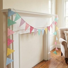 32.8ft Colorful Triangle Bunting Banner – 36Pcs Colorful Pennant Banner Flags…