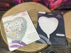 Welcome Baby Baby Shower Balloons 1 Standard And 1 Supershape -NEW