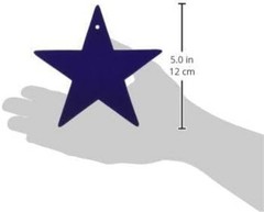 10-Pack 5-Inch Red, White & Blue Star Cutouts for Patriotic Celebrations