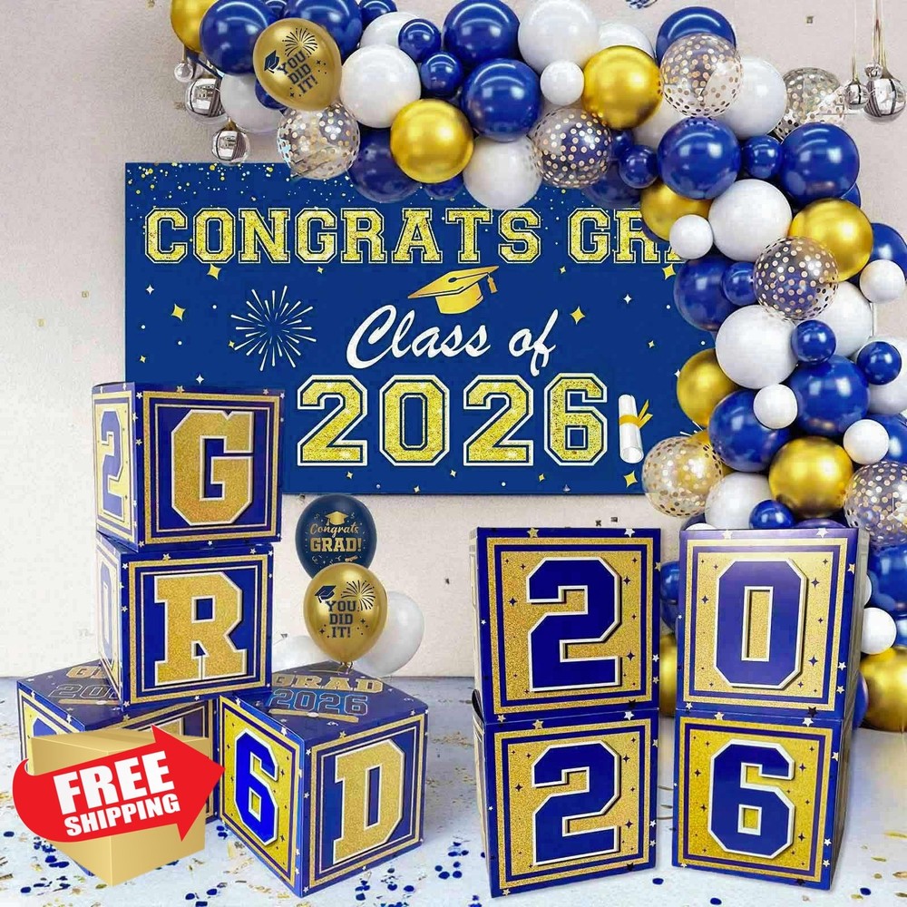 Amplov Balloon Boxes Navy Blue Gold White Class 2026