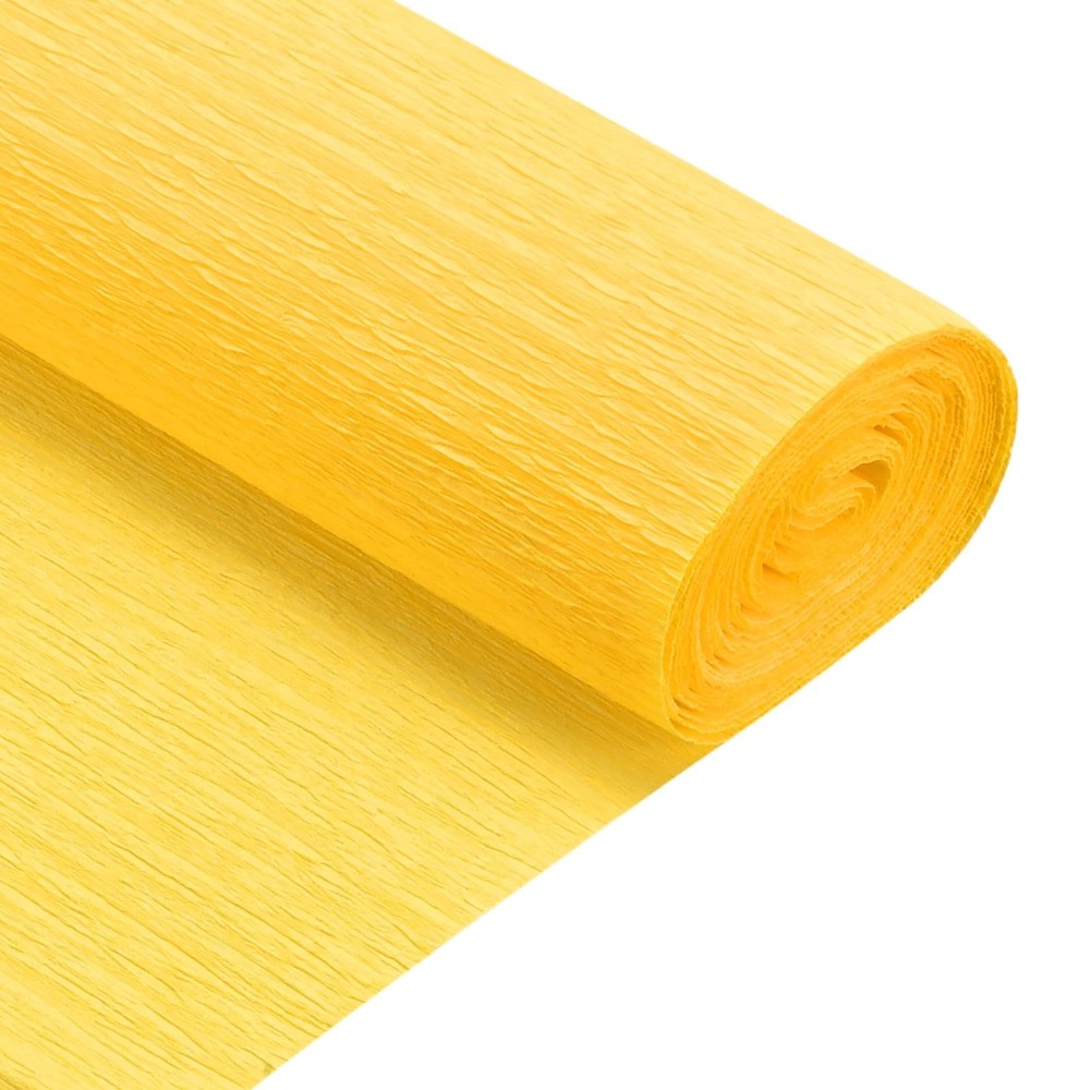 Crepe Paper Roll 5 Ft Long 20 Inch Wide Wedding Festival Decor Golden Yellow
