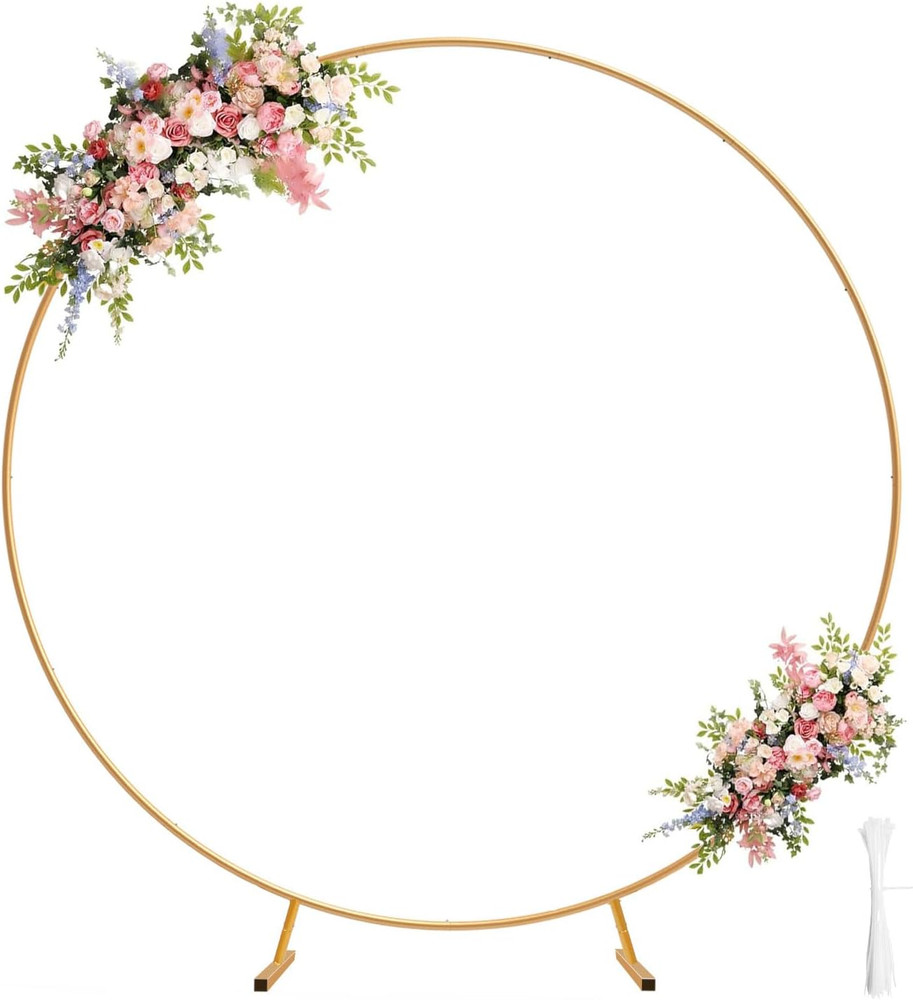 Arco Redondo Para Globos De Metal Dorado Decoraci�N De Bodas Fiestas Babyshower