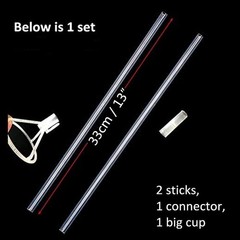 20 Packs Balloon Sticks, 27″ Long Large Balloon Stands Holders with Base for …