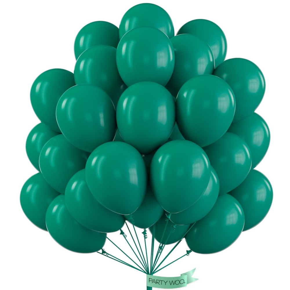 Dark Green Balloons 50pcs 12 Inch Emerald Forest Green Boho Neutral Balloons …