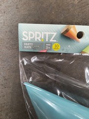 10PK Gold Sprinkle Multi Color Spritz Party Supply paper CONE FAVOR HATS Age 3+