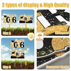 Graduation Decorations 2026, Large Size Graduation Yard Signs Class of 2026,