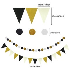 Birthday Party Decoration, Happy Birthday Banner with Paper Fans, Honeycomb B…