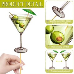 Martini Party Decoration Martini Centerpiece Sticks Martini Cocktail Cups The…