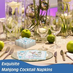 Disposable Mahjong Paper Napkins: 200 Count for Birthdays & Celebrations