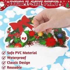 186PCS Christmas Decor, Window Clings, 9 Sheets Snowflake Colorful
