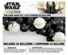 Star Wars The Mandalorian 43 Balloon Arch Kit Plus 37 Round Plus 6 Cutouts New