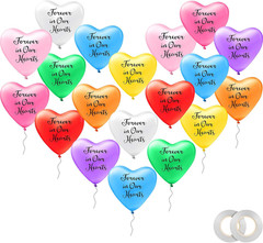 72 Pcs Memorial Balloons Funeral Heart Memory Balloons to Release in Sky Remembr