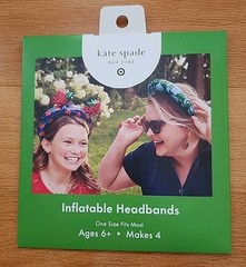 Kate Spade INFLATABLE HEADBANDS Target PARTY Favor 4 Sets 16 Bands