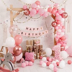 Pink Balloons 129pcs Pastel Pink Balloons Different Sizes 18 12 10 5 Baby Pink