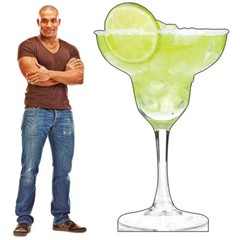 MARGARITA Giant CARDBOARD CUTOUT Standup Standee Poster Lime Cocktail Prop F/S