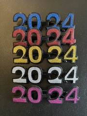 New 50 pc 2024 New Year Glasses Party Count down Party