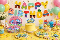 Spongebob Birthday Party Supplies Set NEW