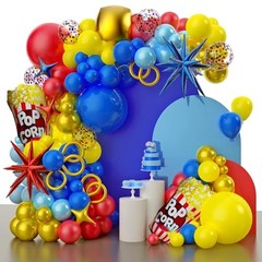 Carnival Balloons Kit,Circus Theme Party Decorations,150 Pcs Multiple Colors-2