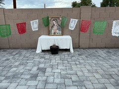 Virgen De Guadalupe Papel Picado Banners 3PACK Plastic Tricolor.
