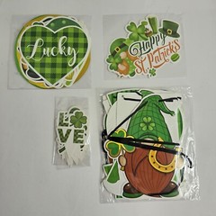 St Patrick’s Day Party Decorations Banner Hanging Swirls Cake Cupcake Topper
