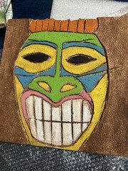 Tropical Luau Party Table Setting Supplies, Handmade Tiki Signs