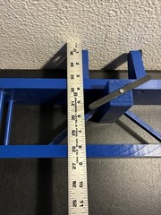 Wooden Airplane Shelf Blue Wall Hanging 18″ Decorative Handmade
