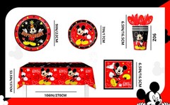 141Pcs Mickey Mouse Party Decoration Disney Party Supplies Tableware Plates Cups