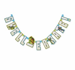 Teenage Mutant Ninja Turtles 4.25′ SHELL-EBRATE! Banner NEW Happy Birthday Party