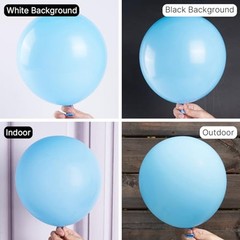 Light Blue Balloons 140 pcs Different Sizes of 18 12 10 5 Inch Baby Blue-y4