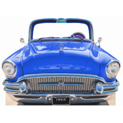 SS11041 Classic Blue Car Coupe 1955 Stand in Cardboard Cutout Standee Stand up