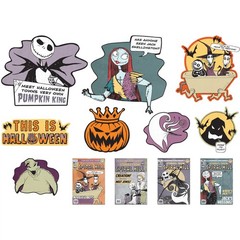 Nightmare Before Christmas Birthday Halloween Party Decoration 12 ct. Cutouts