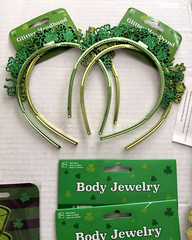St Patricks Day Lot Glasses Necklaces Headbands Hair Clips Bows Patches Garland
