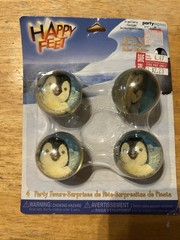 Party Express Hallmark Happy Feet Bounce Balls 3 x 4 Pack New 12 Total 1” Plus