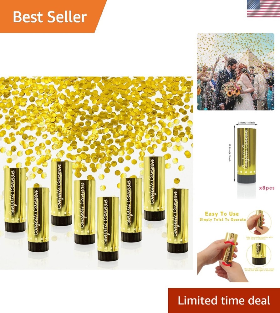 Confetti Poppers Cannons for Wedding Birthday Graduation Baby Shower Annivers…