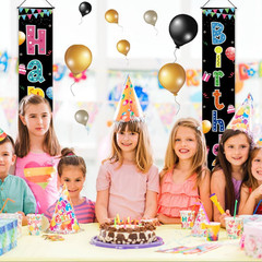 Birthday Decorations Banner, Happy Birthday Door Sign for Men Women Boys Girls I