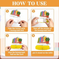9Pcs Book Theme Honeycomb Centerpieces Boys Girls Party Table Decorations