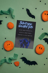 Halloween Party Menu Digital Template Printable Editable Custom Menu Template