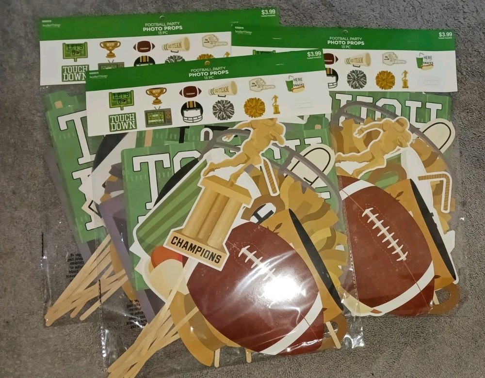 57pcs (see below) BROTHER SISTER DESIGN STUDIO Super Bowl Football Party Decor