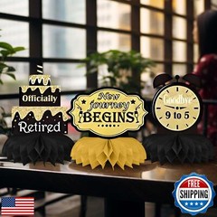 9PCS Retirement Party Decorations, KSKSPE Retirement Centerpieces for Table,B